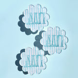 Acrylic Scalloped Coasters - Greek