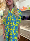 Joy Bouquet Poppy Caftan