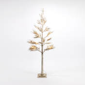 Champagne Glitter Pine Tree, LG w/ Adapter, PVC, 72