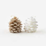 Pinecone Candle, 2 Asst