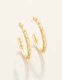 Gold Mercer House Skinny Hoop Earrings