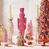 Nutcracker Taper Candle Holder with Hand-Painted Gold Accent - Porcelain