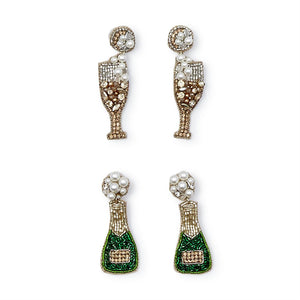 Chin Chin Beautifully Hand Beaded and Embellished Earrings