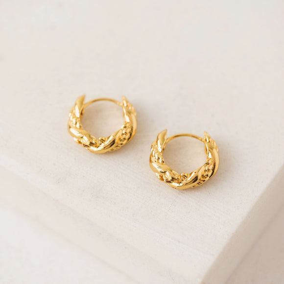 Jessie Huggie Hoop Earring, Gold