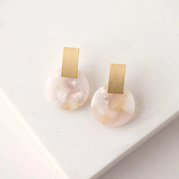 Jupiter Drop Earrings, Tortoise