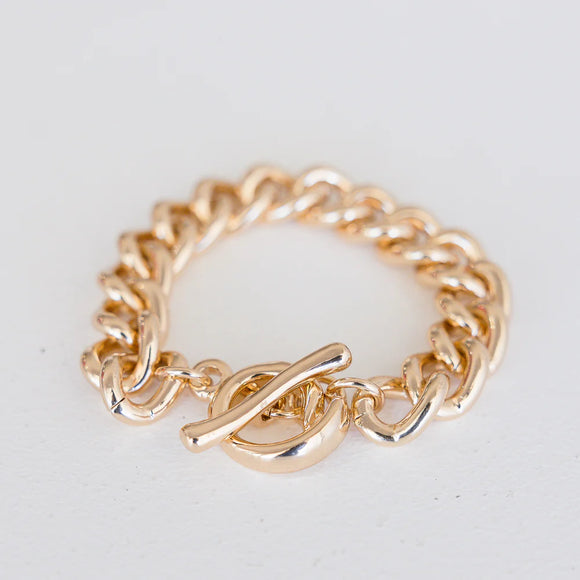 Katherine - Chunky links, gold and silver, 6
