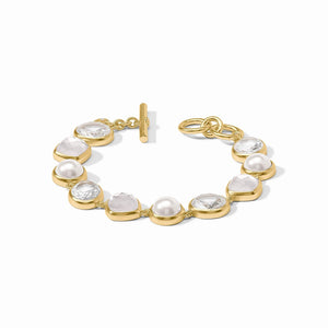 Iridescent Clear Crystal Kaleidoscope Tennis Bracelet