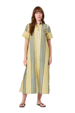 Chartreuse Stripes Gibbons Dress