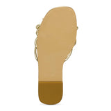 Nicole Bow Slide Sandal - Gold