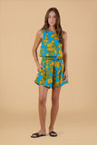 Turq Flora Dani Top