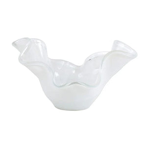 Onda Glass White Medium 2 Bowl