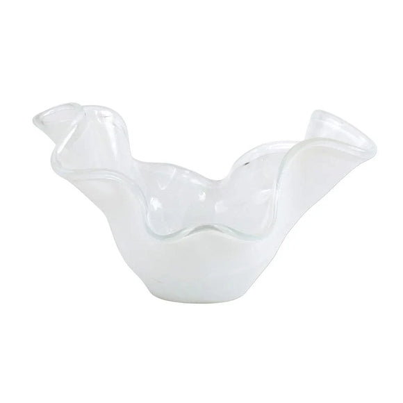 Onda Glass White Medium 2 Bowl