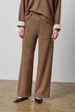 Cocoa Heather Side Panel Terry Pant
