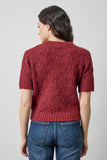 Port Tinsel Short Sleeve Tinsel Sweater
