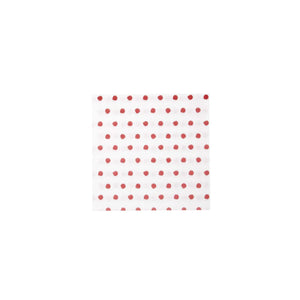 Papersoft Napkins Dot Crimson Red Cocktail Napkins