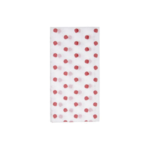 Papersoft Napkins Dot Crimson Red Guest Towels