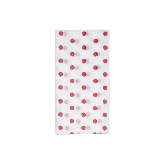 Papersoft Napkins Dot Crimson Red Guest Towels