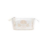Ivory Peony Makeup Bag