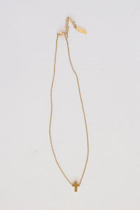 Salvation - Small cross on 16" chain on 2"extender