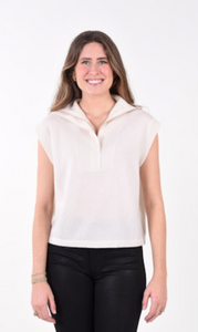 Poppy Pullover Vest - Eggnog
