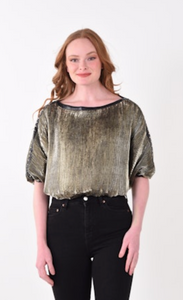 Quinn Top - Black Gold