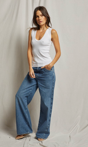 jordan - u neck ribbed tank