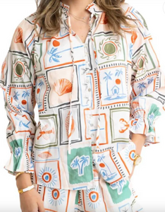 Capri Coast Vneck Shirt