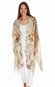 Floral Arch Long Kimono