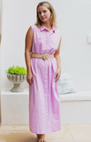 Liv Sleeveless Dress in Orchid