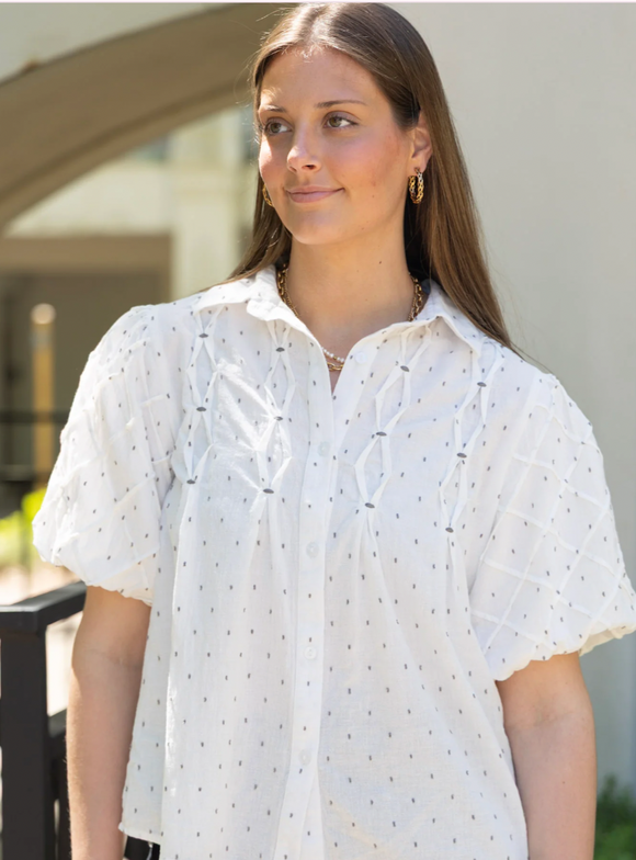 Lizzie Blouse in White