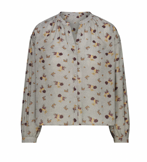 Dotted Floral Odette Top
