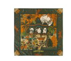 Amber Palace Olive Mini Scarf