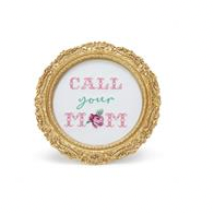 55200-03 Call Your Mom Cross Stitch Wall Art