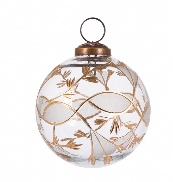 Etched Vintage Vine Ornament
