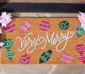 Door Mat Very Merry
