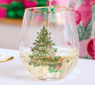 Wine Whimsical Tree Stemless Glass