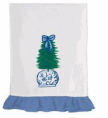 Tea Towel Ginger Jar Embroidered