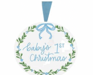 Ornament Baby's First Blue