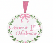 Ornament Baby's First Pink