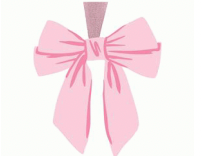 Ornament Bow Pink