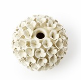 White Hydrangea Flower Bud Vases/Taper Candlestick Candleholders
