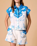 Celestia Print Simone Blouse