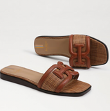 Irina Brown Weave Sandals