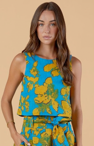 Turq Flora Dani Top