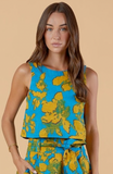 Turq Flora Dani Top