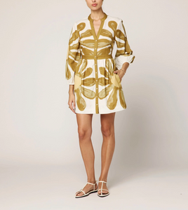 Floral Placed Print Noor Mini Dress