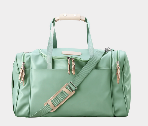 Medium Square Duffle - Mint Coated Canvas