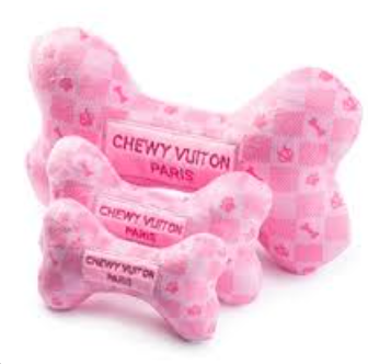 Pink Checker Chewy Vuiton Bones