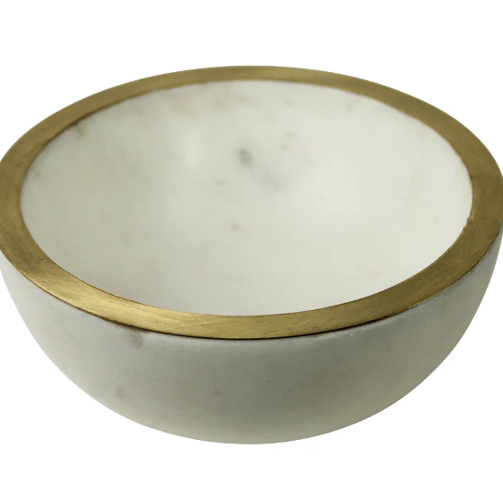 Loren Bowl with Brass Edge, Large