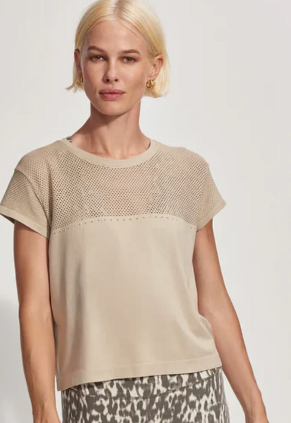 Calloway Boxy Tee in Cashmere Stone